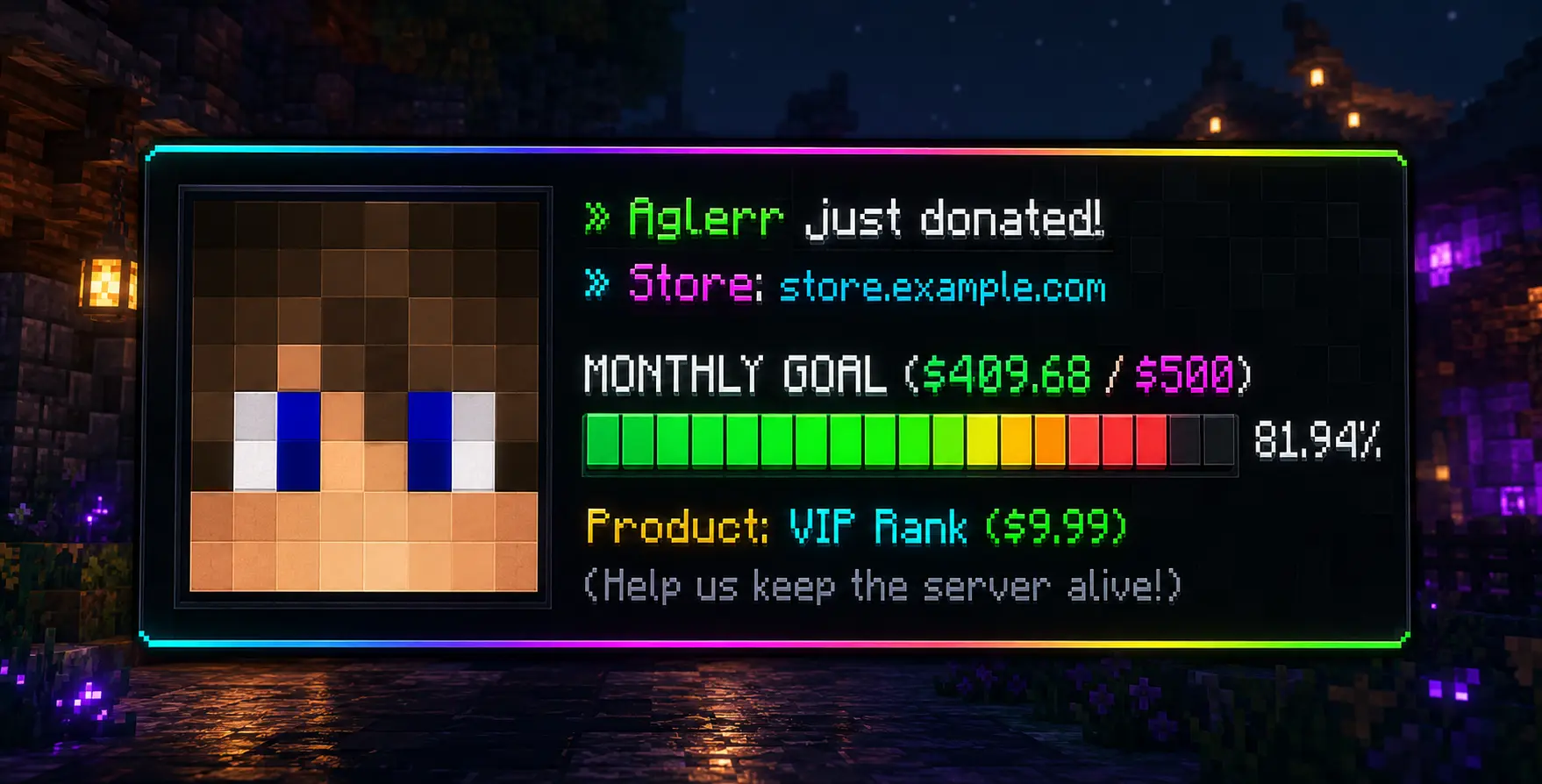 AvatarDonations product preview